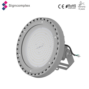 La Chine fabrique dans la baie élevée givrée ronde blanche de LED, lumière élevée de baie de l&#39;UFO LED 100W IP65